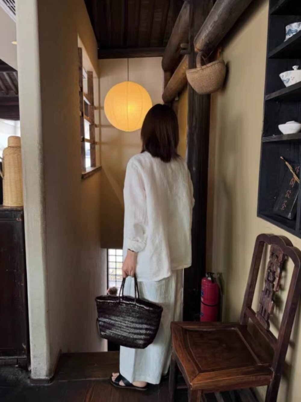 Dragon Diffusion Black Brown Handwoven Leather Basket Tote